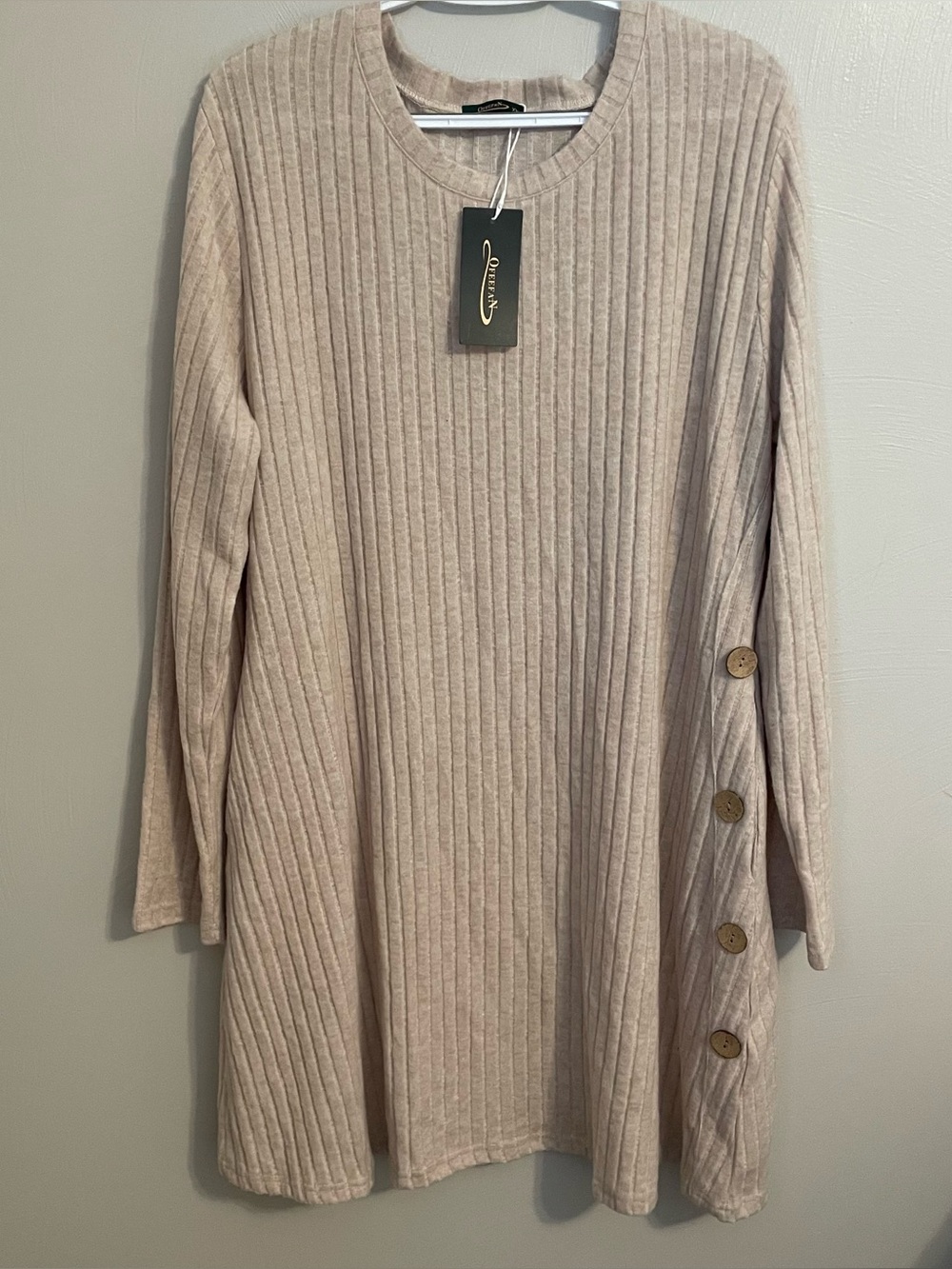 Ofeefan Women’s Tan Sweater Dress Size 2X NWT